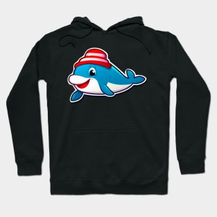 A beauty and power of an orca whale breaching the surface of the water. Hoodie